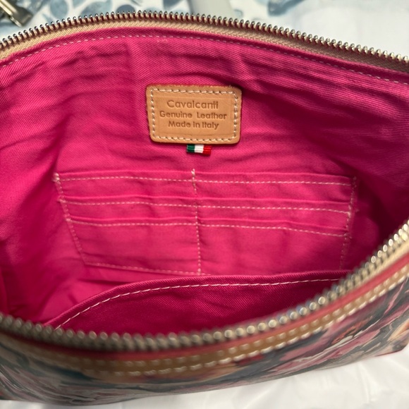 Floral Bag with Leather Trim - Picture 3 of 4